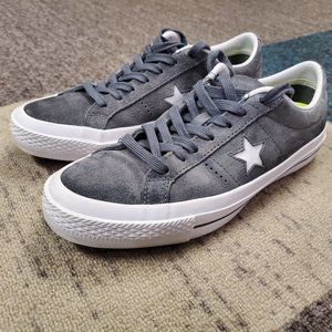 Converse Gray Suede Leather Sneakers Men’s Size 7.5 Women’s Size 9 Shoes
